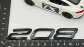 DK Tuning Peugeot Yeni 208 Bagaj 3M 3D Siyah ABS Yazı Logo - 3