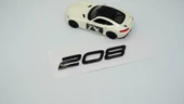 DK Tuning Peugeot Yeni 208 Bagaj 3M 3D Siyah ABS Yazı Logo - 2