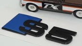 DK Tuning S5 Bagaj Siyah Mavi Yazı Logo Audi İle Uyumlu thumbnail 4