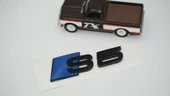 DK Tuning S5 Bagaj Siyah Mavi Yazı Logo Audi İle Uyumlu thumbnail 3