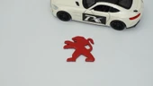DK Tuning Direksiyon Kırmızı Logo Amblem Arma Peugeot ile Uyumlu thumbnail 2