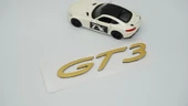 DK Tuning Porsche 911 GT3 Bagaj Gold ABS Yazı Logo Amblem - 4