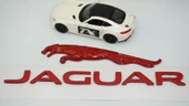 DK Tuning Jaguar Panter Kırmızı Bagaj Yazı Logo Arma Seti - 4