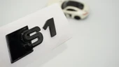 DK Tuning S1 Siyah 3M Bagaj Logo Audi İle Uyumlu - 1