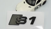 DK Tuning S1 Siyah 3M Bagaj Logo Audi İle Uyumlu - 4