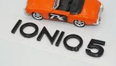 DK Tuning Hyundai İoniq 5 Siyah ABS 3M 3D Bagaj Yazı Logo Arma - 5