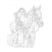 Sayılarla Boyama Tablo Seti (Güzel Kız ve Atı) thumbnail 3