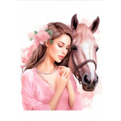 Sayılarla Boyama Tablo Seti (Güzel Kız ve Atı) thumbnail 5