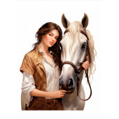 Sayılarla Boyama Tablo Seti (Güzel Kız ve Atı) thumbnail 6