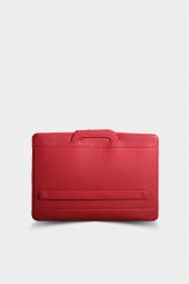 Guard Kırmızı Hakik Deri Evrak ve Laptop Çantası Erkek / Kadın P1956 - 2