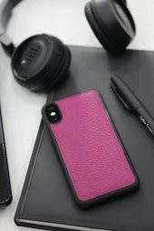 Guard Gül Kurusu Hakiki Deri iPhone X / XS Kılıfı P1426 - 2