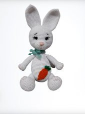 Tavşan Bibi Uyku Arkadaşı Amigurumi Organik Oyuncak - 1