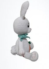 Tavşan Bibi Uyku Arkadaşı Amigurumi Organik Oyuncak - 3