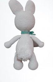 Tavşan Bibi Uyku Arkadaşı Amigurumi Organik Oyuncak - 4
