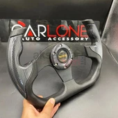 Momo Spor Direksiyon F1 Tesla Model Carbon Siyah Renk Momo Tip - Yarış Spor Direksiyonu - 3