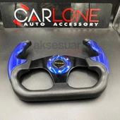 Momo Spor Direksiyon F1 Tesla Model Mavi Renk Momo Tip - Yarış Spor Direksiyonu - 4