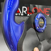 Momo Spor Direksiyon F1 Tesla Model Mavi Renk Momo Tip - Yarış Spor Direksiyonu - 3