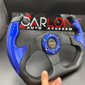 Momo Spor Direksiyon F1 Tesla Model Mavi Renk Momo Tip - Yarış Spor Direksiyonu - 1