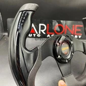 Momo Spor Direksiyon F1 Tesla Model Siyah Renk Momo Tip - Yarış Spor Direksiyonu - 3