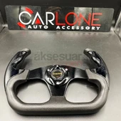 Momo Spor Direksiyon F1 Tesla Model Siyah Renk Momo Tip - Yarış Spor Direksiyonu - 4