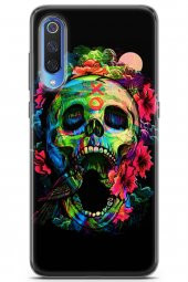 Xiaomi Mi 9 Uyumlu Kılıf Milano 28 Kafatası Dövme İz Bırakmayan Kılıf Karışık Çok Renkli - 1
