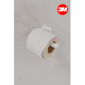 Risingmaber Metal Beyaz Yapışkanlı Tuvalet Kağıtlık - 4