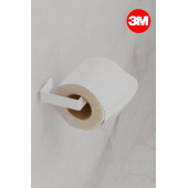 Risingmaber Metal Beyaz Yapışkanlı Tuvalet Kağıtlık - 5