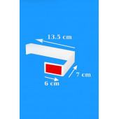 Risingmaber Metal Beyaz Yapışkanlı Tuvalet Kağıtlık - 8