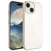 iPhone 15 Plus Kılıf Sert PC Renkli Çerçeveli Riksos Kapak thumbnail 6