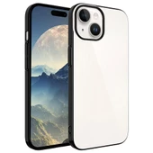 iPhone 15 Plus Kılıf Sert PC Renkli Çerçeveli Riksos Kapak thumbnail 7