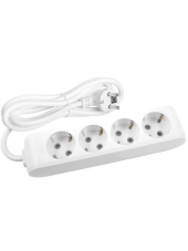 Viko Multi Let (4Lü) Dörtlü Priz Topraklı Çocuk Korumalı Kablolu 1 (Bir) Metre (8 Adet) - 1