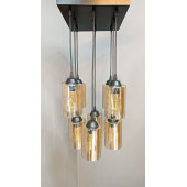 8'Lİ GOLD BORU CAMLI SARKIT AVİZE - 2