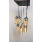 8'Lİ GOLD BORU CAMLI SARKIT AVİZE - 3