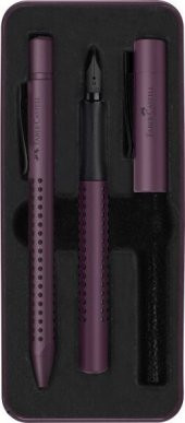 Faber Castell Glam Dolma-Tükenmez Kalem Seti Böğürtlen - 1