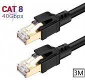 PrimeX PX-5215 3 Metre Cat8 Kablo, 40Gbps S/ftp 2000MHz Yüksek Hızlı İnternet Kablosu - 2