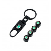 SKODA LOGOLU METAL ANAHTARLIK VE LOGOLU SİBOP KAPAKLARI thumbnail 1