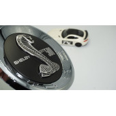 DK Mustang Shelby GT 500 Bagaj Yuvarlak Panel 3M 3D Krom ABS Logo Amblem - 1