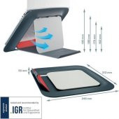 Leitz Ergo Cosy Ayarlanabilir Laptop Standı Gri - KOD:64260089 - 5