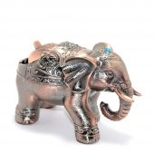 Metal Fil Figürlü Küllük Dekoratif Hediyelik - 2