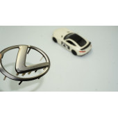 DK Lexus Direksiyon Göbeği Tırnaklı Krom Logo Orjinal Ürün - 1