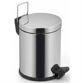 Wc Fırçası + Krom 3 Litre Çöp Kovası İkili Set - 4