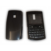 Nokia N205 Kapak Nokia 205 uyumlu Siyah Kapak ön Kapak Arka Kapak Tuş Takımı - 1
