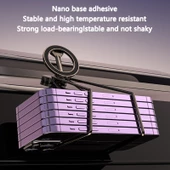 360 Dönebilen Magsafe Mıknatıslı Magnetik Stand Araç İçi Telefon Tutucu (Wireless Şarj Yapmaz) - 6