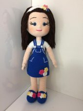Maviş Güzeli Bebek Amigurumi Organik Oyuncak - 1