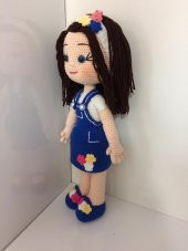 Maviş Güzeli Bebek Amigurumi Organik Oyuncak - 2