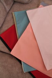 Koyu Gül Kurusu Premium 100 Pamuklu Fermuarsız Kırlent Kılıfı 43x43cm - 3