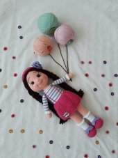 Örgülü Şirin Bebek Amigurumi Organik Oyuncak - 1
