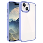 iPhone 15 Kılıf Krom Renkli Silikon Kenarlı Kapak Kılıf thumbnail 12