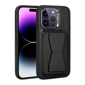 iPhone 14 Pro Max Kılıf Kartlıklı Standlı ​Deri Memo Kapak thumbnail 3