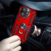 iPhone 14 Pro Max Kılıf Vega Tank Sert Yüzüklü Standlı Zırh Koruma Kapak thumbnail 9